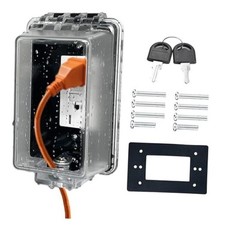 Universal Weatherproof Electrical Outlet Cover with Lock, Baby Proof 1 Pack