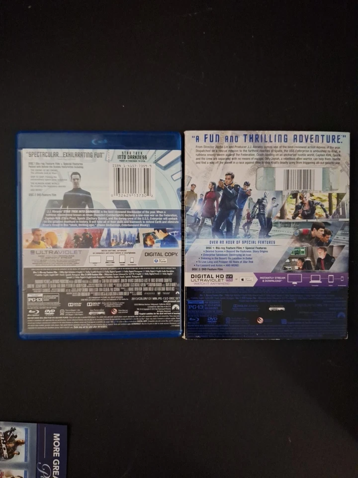 Star Trek Into Darkness & Star Trek Beyond (Blu-ray + DVD Combo) 2 Movie Bundle  - Image 2 of 4