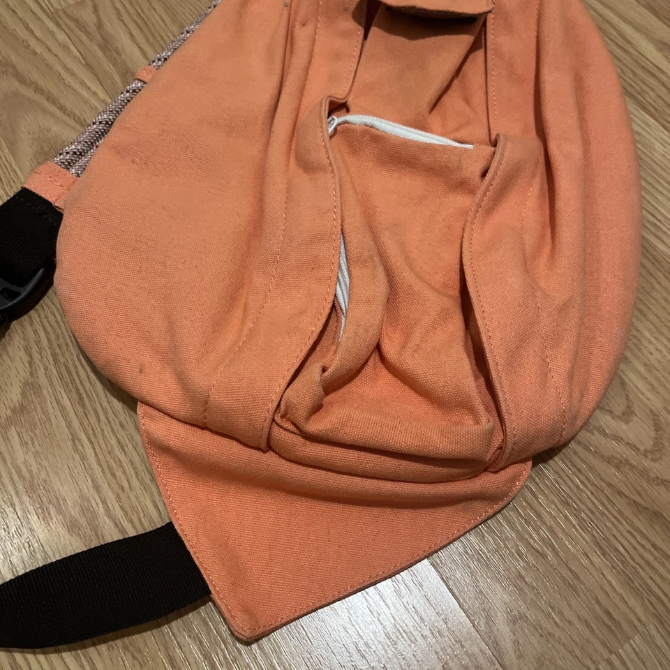 KAVU Rope Sling Bag Orange Crossbody Backpack Outdoor Hiking Shoulder Travel - Image 3 of 4