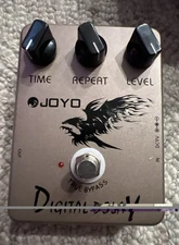 JOYO JF-08 Digital Delay Guitar Effect Pedal Preowned Power Cord Not Included