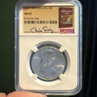1959 Franklin Half Dollar 50C Type 2 Reverse MS63 NGC Silver