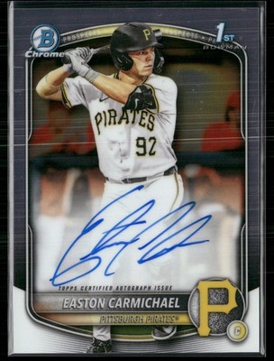 2025 Bowman Chrome #CPA-ECA Easton Carmichael Auto B5