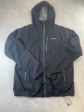 Patagonia XL Stretch Rainshadow Jacket Mens Gray Waterproof Hooded Shell H2No