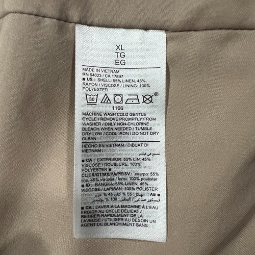 Old Navy Linen Double Breasted Sport Coat Blazer XL Mens Beige Suit Jacket - Picture 5 of 10