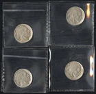 US Coin Lot 4 Better Date Buffalo Nickels 1913-D&S 1914-D 1917-D NO RESERVE!