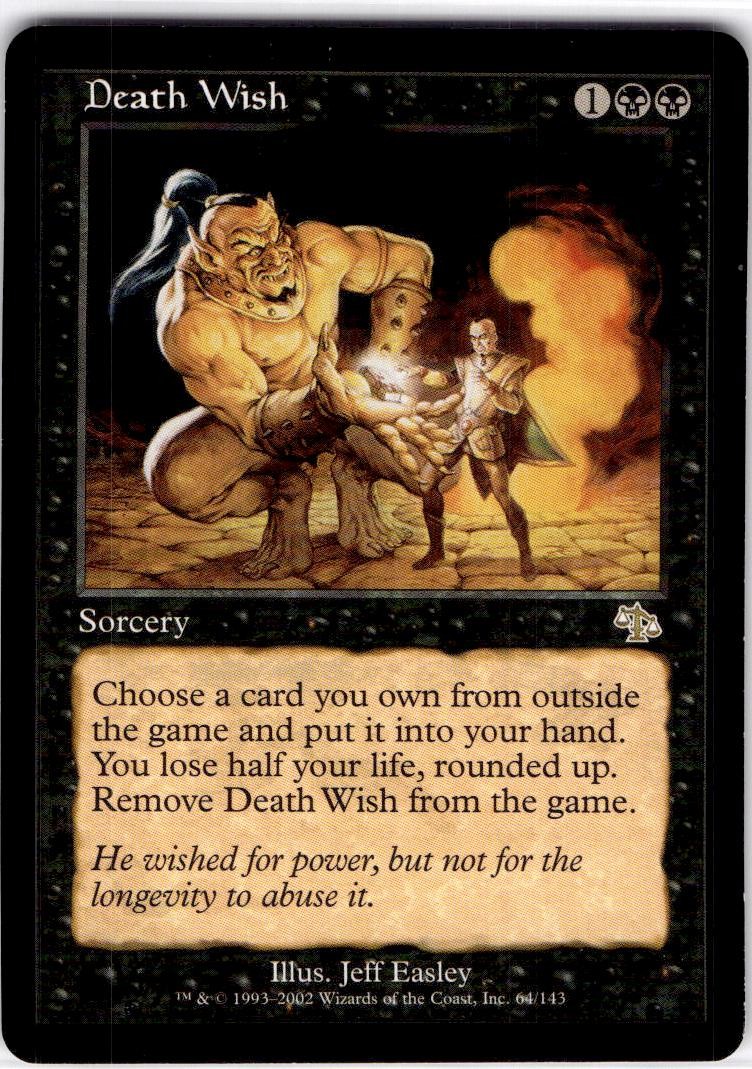 MTG Death Wish Judgment Rare #64