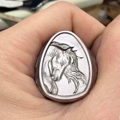 3D Horse Metal Stamp Jewelry Marking Punch Steel Tool for Hydraulic Press