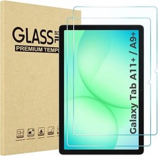 2 Pack Screen Protector for Galaxy Tab A11 Plus  A9 Plus 11 Inch HD Tempered Gl