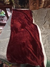 Warm Cozy wine color plush and sherpa body pillow cover,NWT.