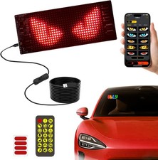 LED Devil Eye Lights for Windshield 6.8"x 2.8" Advanced Chip, 100 Synced Dual