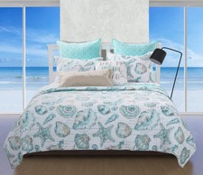 Ultra-Soft, Reversible, Brushed Microfiber Quilt Set, 3-Piece Full/Queen, Cru...