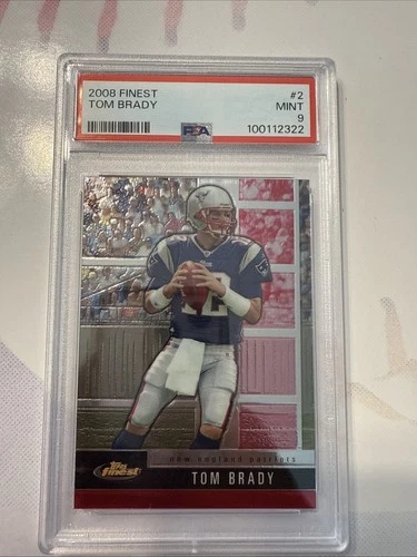 2008 Topps Finest - Tom Brady #2 Mint PSA 9