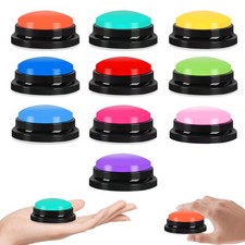 10 Pcs Recordable Answer Buzzers Button Answer Buzzers Game Show Buzzer Recor...