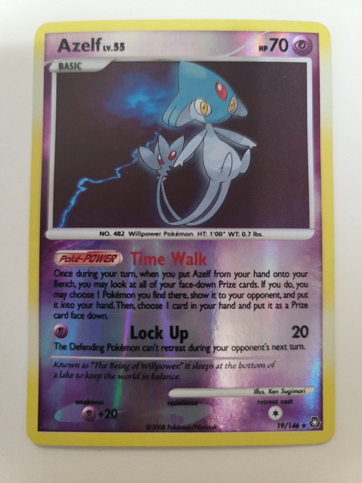 Azelf Reverse Holo 19/146 Pokémon Legends Awakened LP