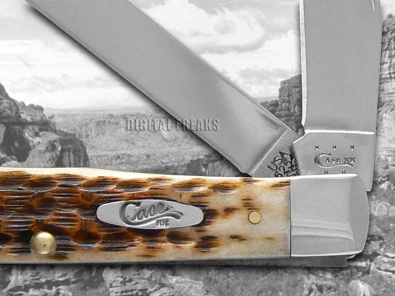 Cuchillo de Bolsillo Case xx Cuchillos Trapper Jigged Ámbar Hueso Acero Inoxidable 00164 Foto 4 de 4