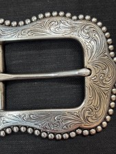 Western or Boho Metal Engraved Unisex Belt Buckle