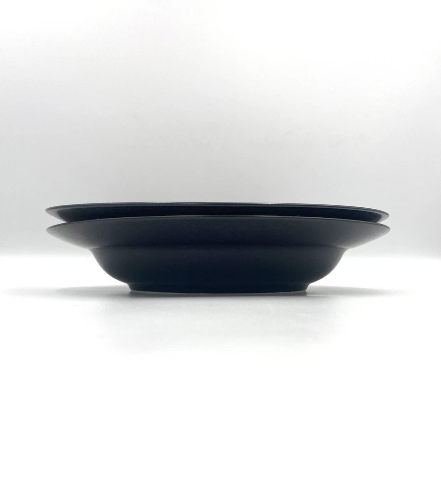 2 Assiettes Creuses Scraffito Habitat Japan Ø22cm 1980s Bel État - Photo 2/4