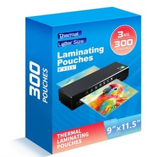300 Pack Laminating Sheets,3 Mil,9"x11.5" Inches for Use with Thermal Laminat...