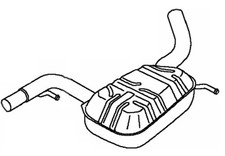 VEGAZ Mittelschalldämpfer VS-557 für VW GOLF PLUS 5 5M1 521 6 5K1 TSI