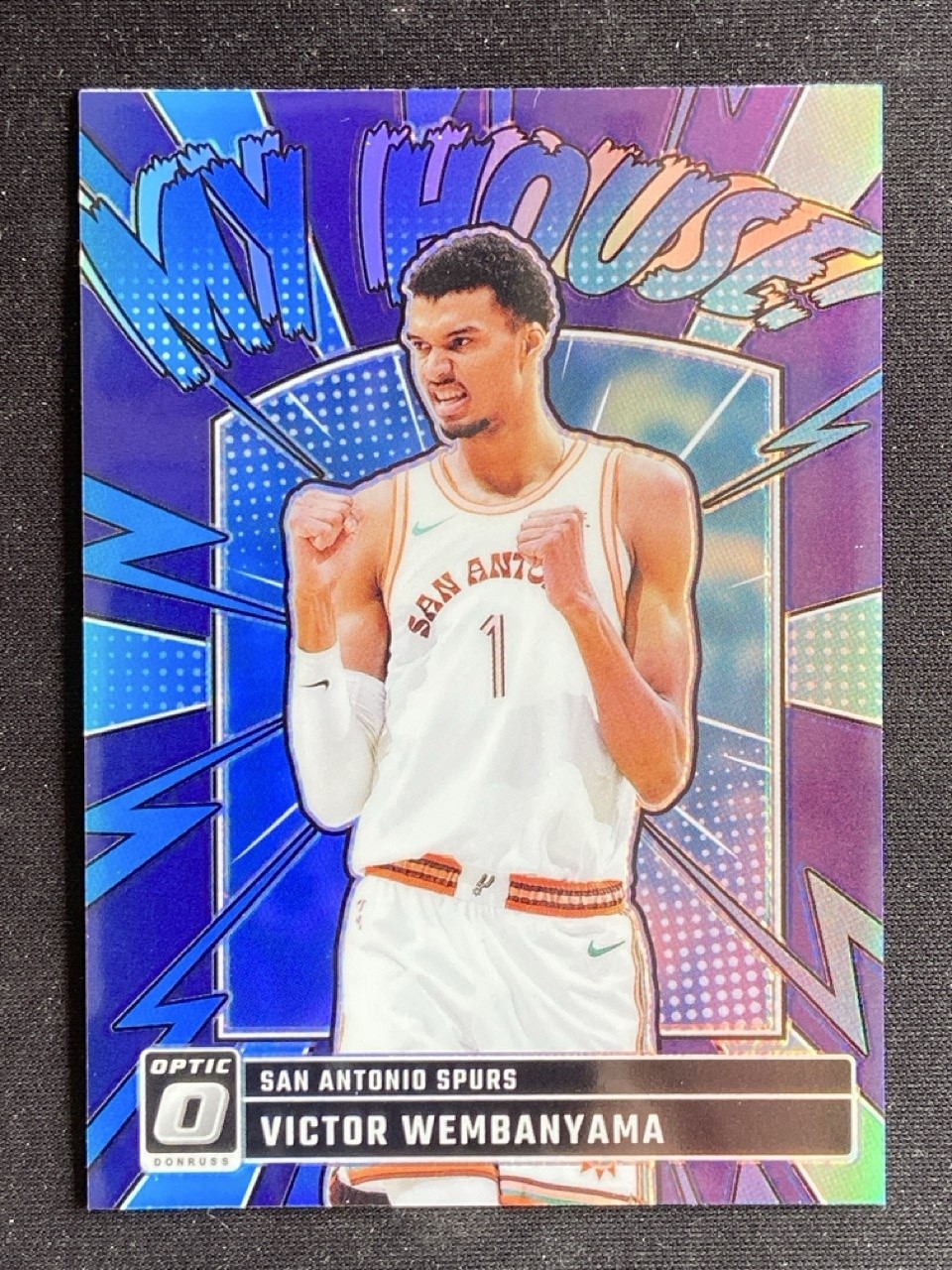 2024-25 Donruss Optic Victor Wembanyama #19 My House Purple Prizm