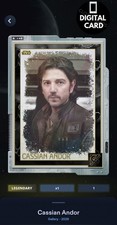 2cc Cassian Andor Silver Gilded - Black Gallery 2026 Topps Star Wars Card Trader