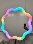 LED Makeup Mirror Wave Interactive & Remote RGB Desk Light Up Vanity Decor Room