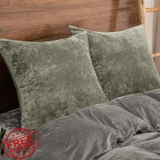 PHF Velvet Euro Sham 26" Vetiver Gradient Pillow Cover Pack of 2 No Insert