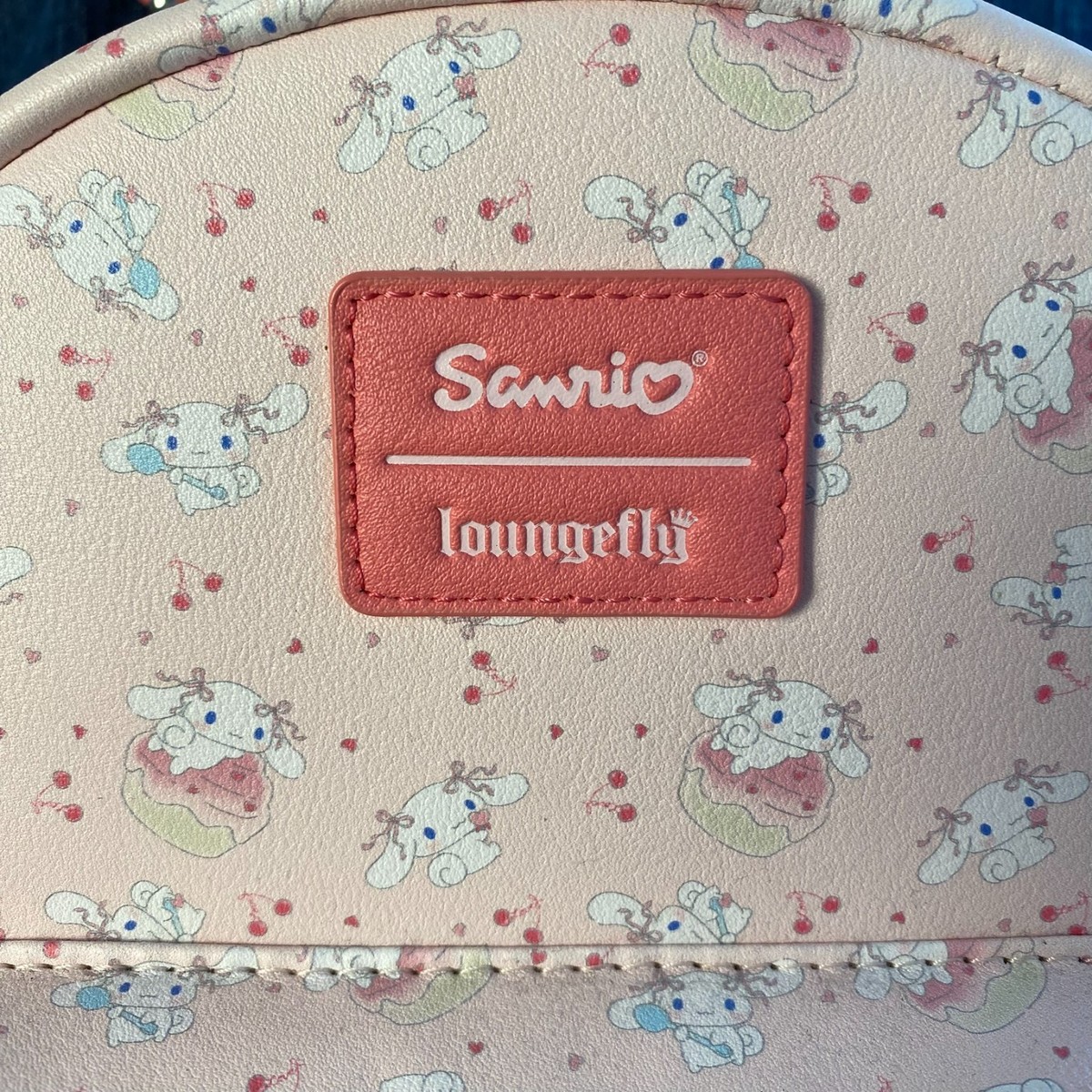 Sanrio Loungefly Cinnamoroll Mini Backpack Pink Cherry Parfait 2022 Cute Kawaii View 3