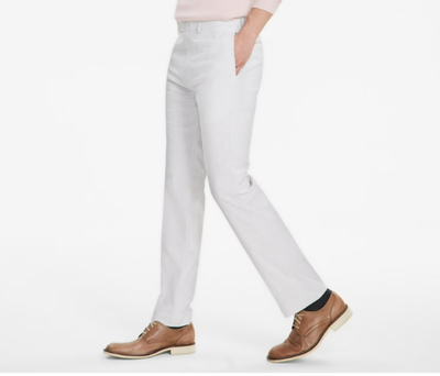 New Calvin Klein Men's Slim-Fit Solid Dress Pants Off White 30W x 30L  Jerome | eBay