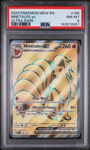 Ninetales ex graded PSA 8 for sale on eBay