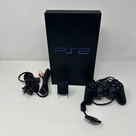 Sony PlayStation 2 PS2 Black Console Gaming System New Laser Refurbished Tested