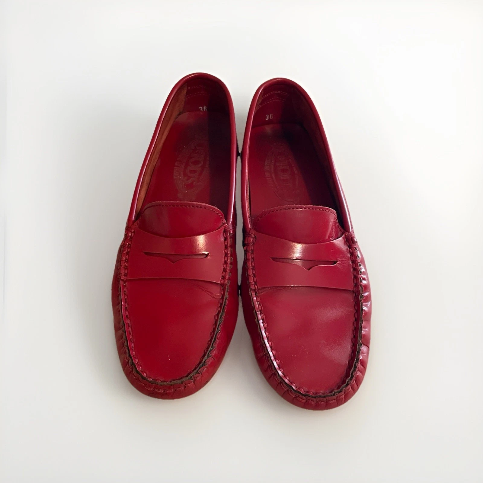 TOD’S Mocassini Tod's Driving rosso vernice pelle mocassini slip on 36 5 5