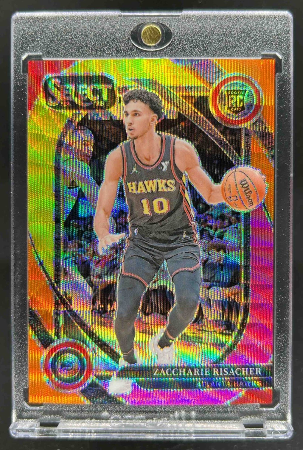 2024-25 Select Zaccharie Risacher Courtside Multi Wave Prizm RC #15/20 Hawks