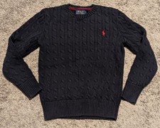 Polo Ralph Lauren Girls Size Medium Cableknit Sweater VGUC