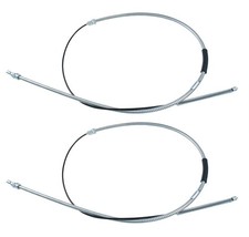 1983-1992 Ford Mustang 68 Parking Emergency E-brake Cables For Drum Brakes Pair