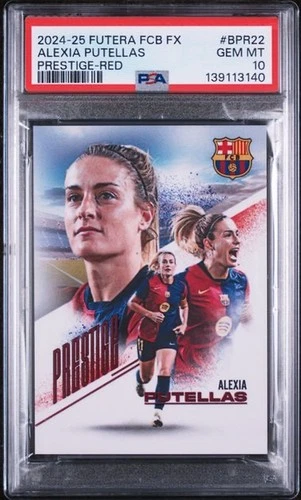 2024-25 Futera FX FC Barcelona Alexia Putellas Prestige Red /9 PSA 10 Pop 1