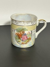 Vintage Lefton China Hand Painted Luster Demitasse Tea Cup No Saucer 1950’s 