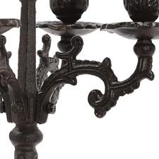 Vintage 5-Arm Candle Holder Retro Iron Candelabra for Wedding Party Home Decor