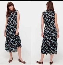 J. Crew women’s Midi Dress Mock Neck Floral Print Size M