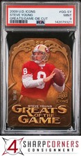 2009 UD ICONS GREATS OF THE GAME DIE CUT #GG-SY STEVE YOUNG HOF #/40 POP 2 PSA 9