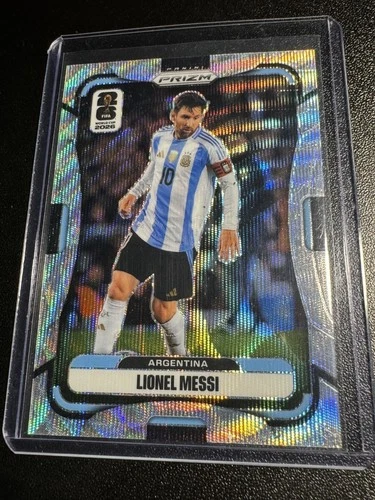 2026 Panini Prizm FIFA World Cup Lionel Messi Silver Wave Prizm #10 Argentina