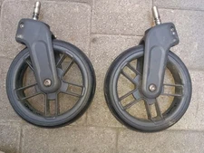 TWO (2) UPPAbaby Cruz V2 2020+ Stroller Replacement Front Wheels.  DARK GRAY