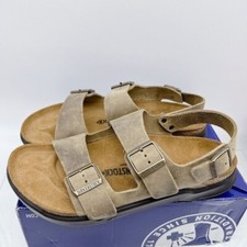 Birkenstock Milano CT Sandal Faded Khaki Oiled Leather EU 43 US 10- 10.5 Regular