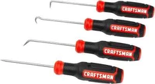 CRAFTSMAN 4 Piece Precision Steel Hook And Pick Set Grip Texture CMHT65073 - NEW