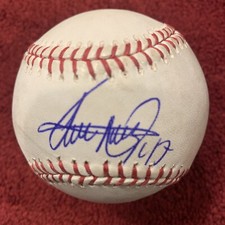 Ivan Nova SIGNED Game Used OML Baseball - MLB Autograph Yankees Pirates Tigers