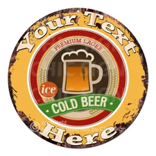 CP-0202 ANY NAME'S Beer Custom Personalized Aluminum Metal Sign Decor Gift idea