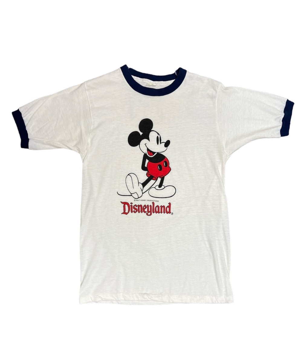 Walt Disney Mickey Mouse USA Made 50/50 Tropix Togs ringer men's