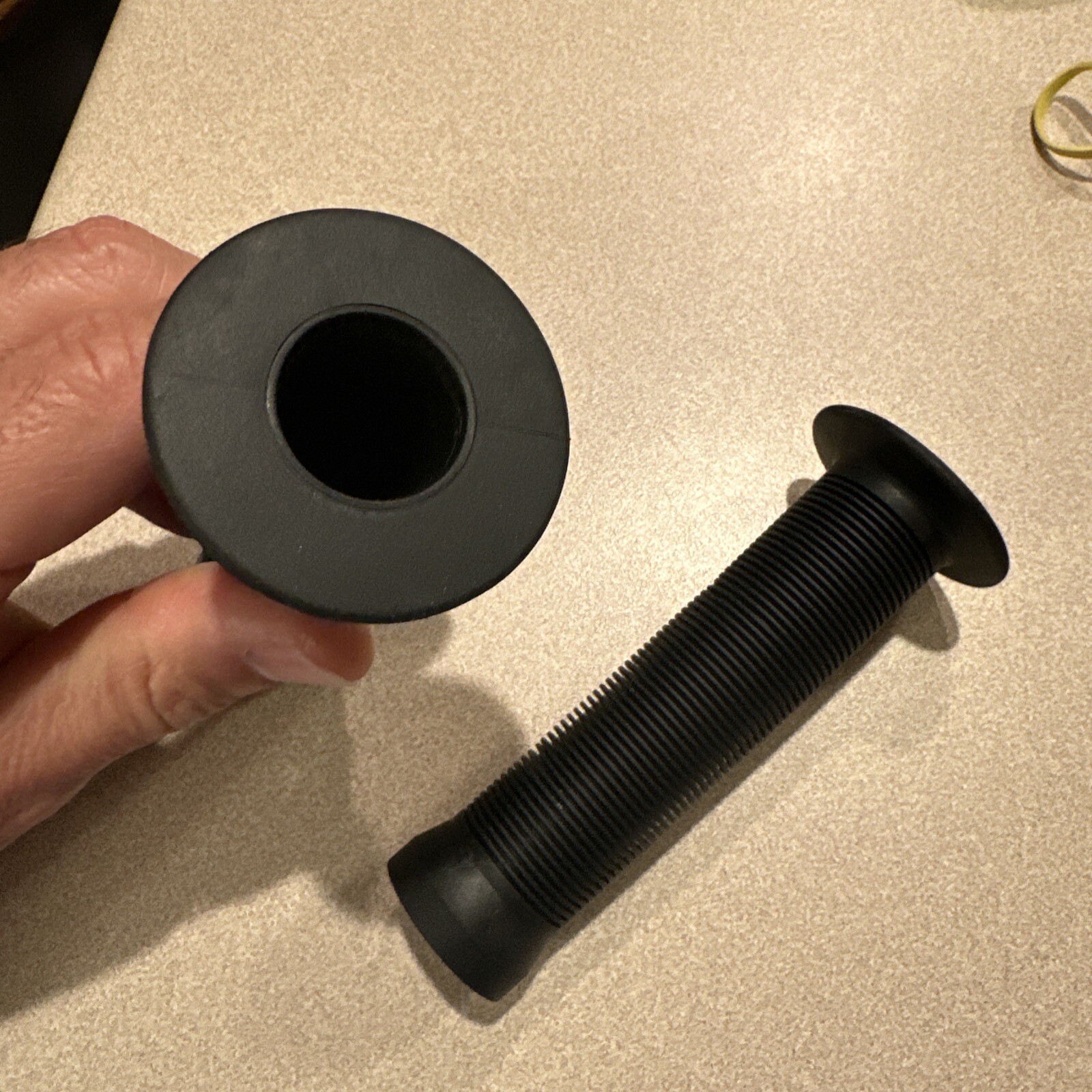 Bike Bicycle Handle Bar Grips, Rubber, Black