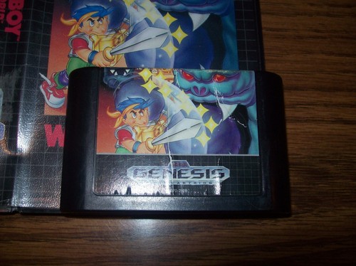 Wonder Boy in Monster World (Sega Genesis, 1990) Cart/Case No Manual - Picture 2 of 3