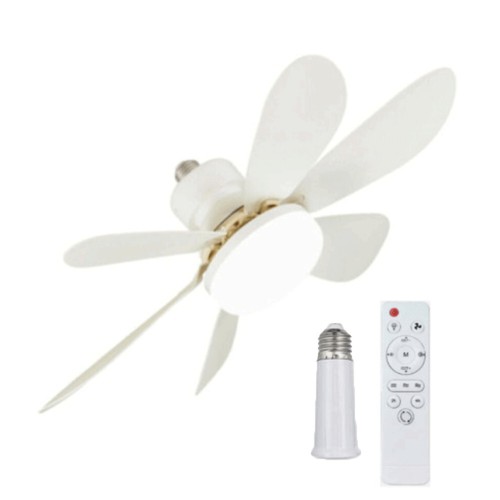 Large Ceiling Fan E27 Socket Fan 40W with Dimmable LED Light Remote Controller - Picture 24 of 24